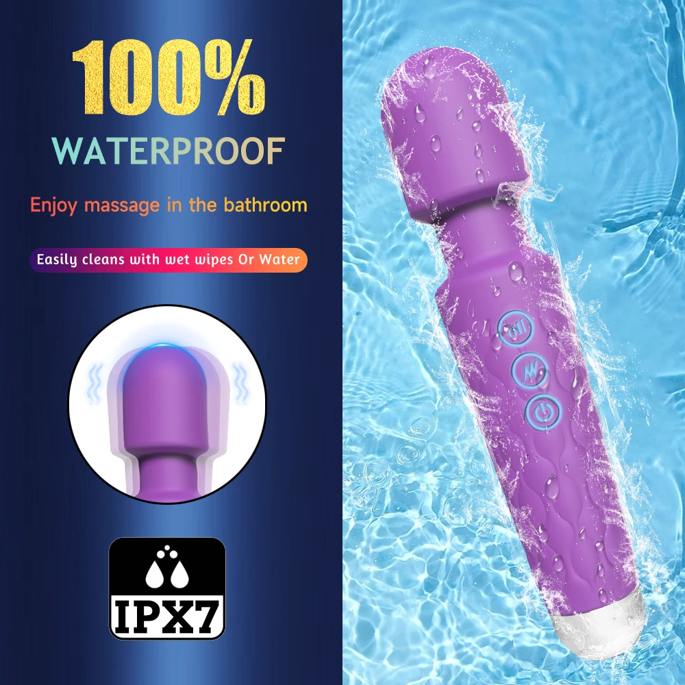 Powerful Vibrating AV Vibrator Magic Wand Clitoris Stimulator Sex Toys for Women G Spot Massager Adult Female Sex Erotic Product Powerful Vibrating AV Vibrator Magic Wand Clitoris Stimulator Sex Toys for Women G Spot Massager Adult Female Sex Erotic Product
