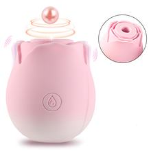 10 Speed Mode Rose Sucking Vibrator Sex Toy Vagina Nipple Clitoris Sucker Massager Stimulator Vibrator Adult Sex Toy for Women