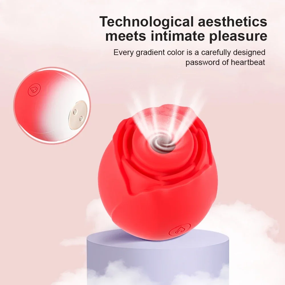 10 Speed Mode Rose Sucking Vibrator Sex Toy Vagina Nipple Clitoris Sucker Massager Stimulator Vibrator Adult Sex Toy for Women