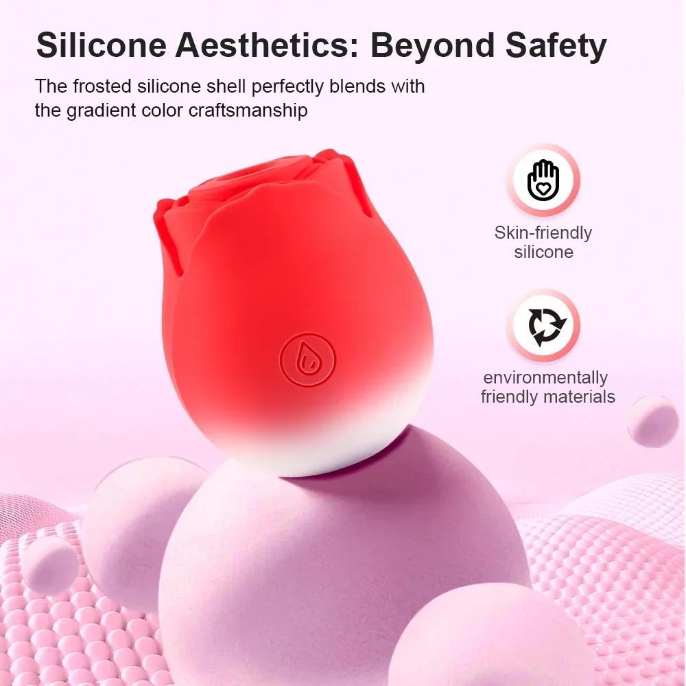 10 Speed Mode Rose Sucking Vibrator Sex Toy Vagina Nipple Clitoris Sucker Massager Stimulator Vibrator Adult Sex Toy for Women