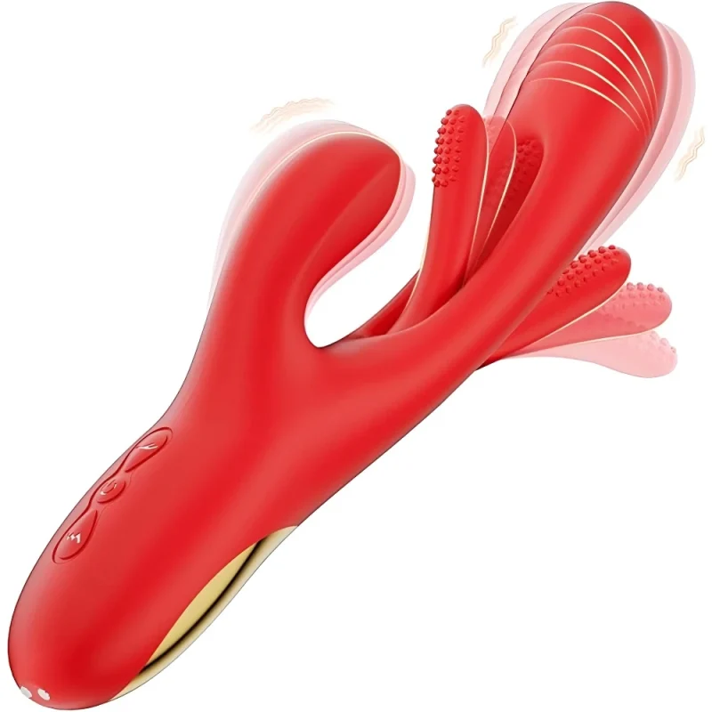 3-in-1 Rabbit Sex Vibrator for Women – G-Spot Stimulator, 21 Modes, USB Rechargeable