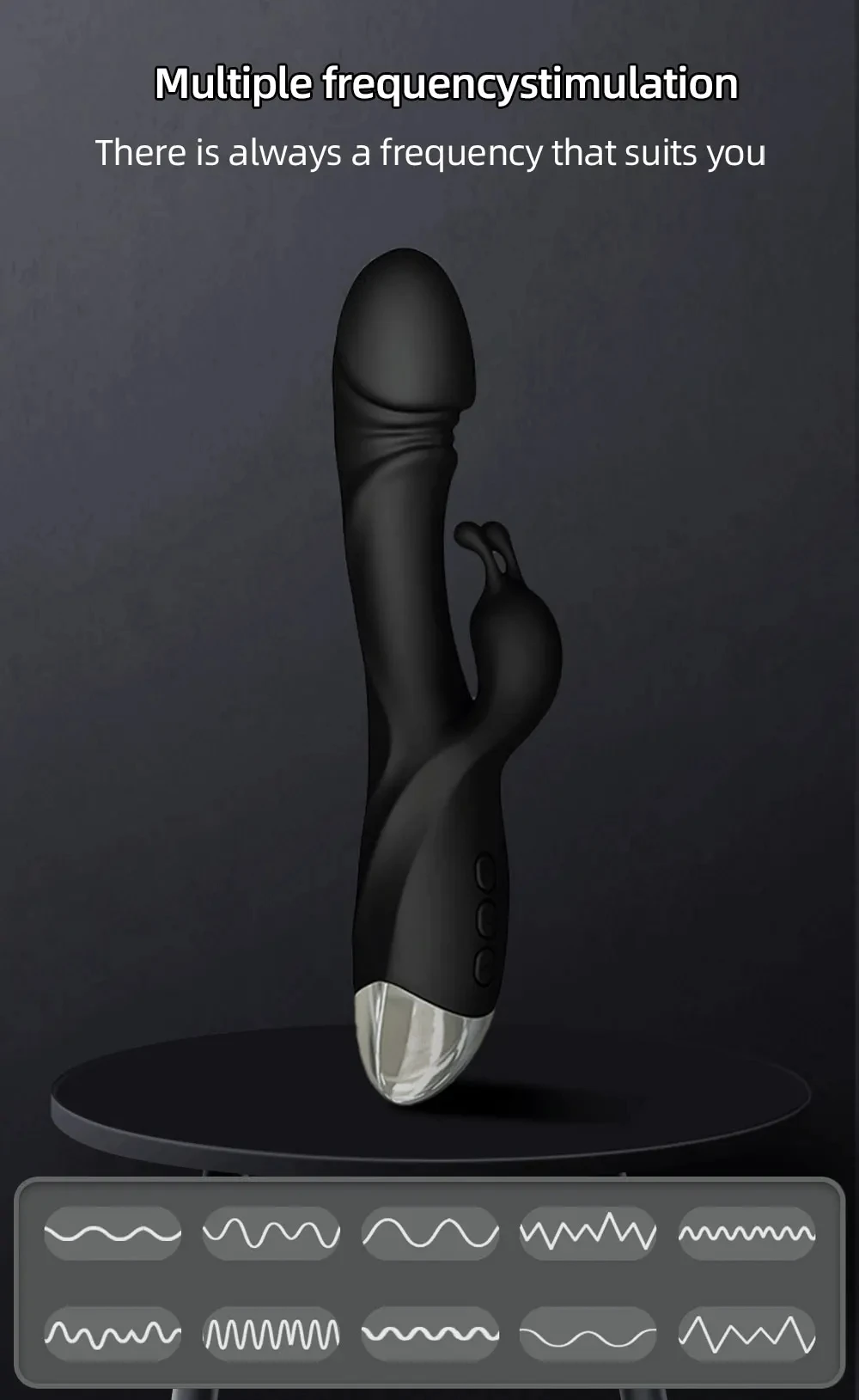 Powerful Rabbit G-Spot Vibrator for Women Clit Stimulator Vagina Massage Female Masturbator Dildo Silent Adult Supplies Sex Toy