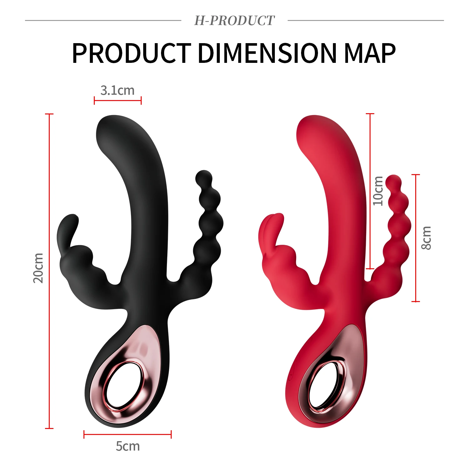 3 In 1 Thrusting Rabbit Vibrator for Women G-Spot Vibrator Anal Clitoris Stimulator Anal Plug Orgasm Masturbator Adult Sex Toys