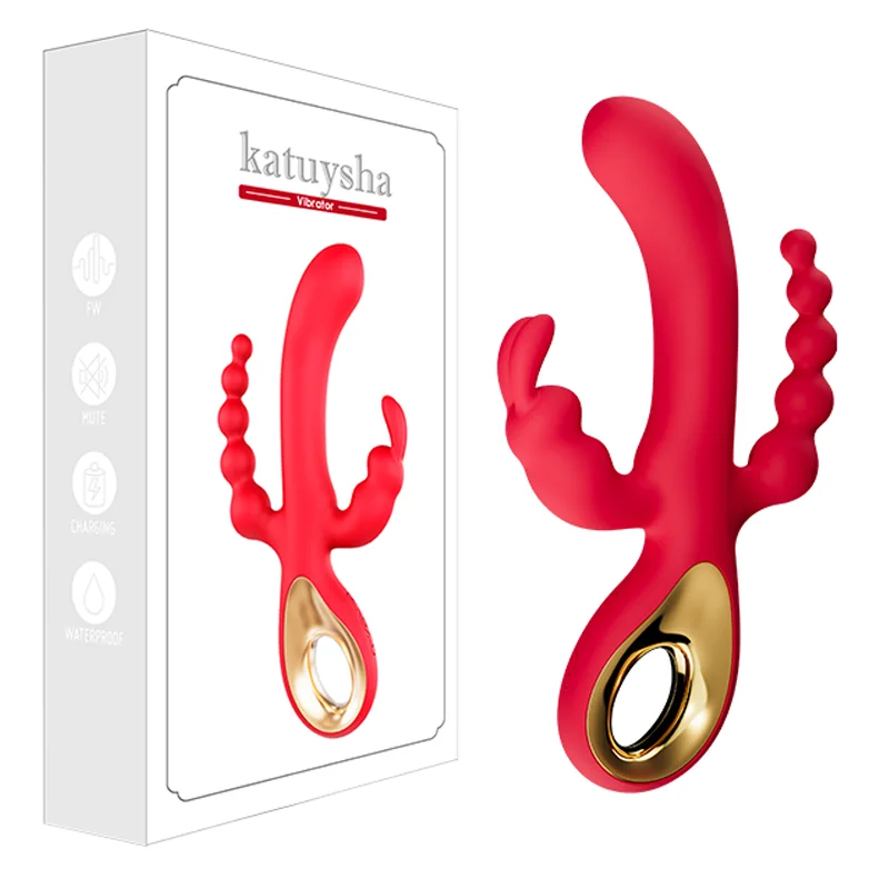 3-in-1 Thrusting Rabbit Sex Vibrator Toy – G-Spot & Clitoral Stimulator for Women