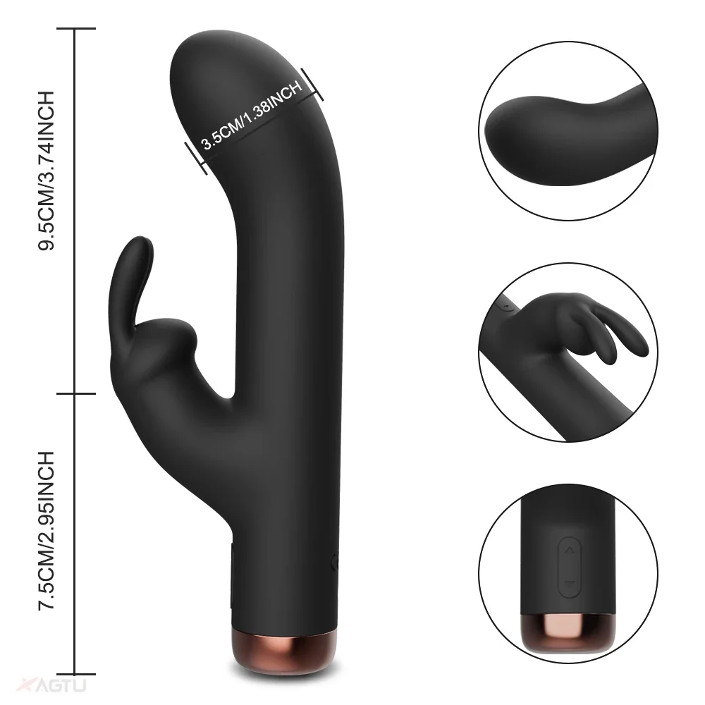 Vagina Clit Rabbit Vibrator for Women G-Spot Vibrator Clitoris Stimulator Female Masturbation Adult Goods Sex Toy for Women