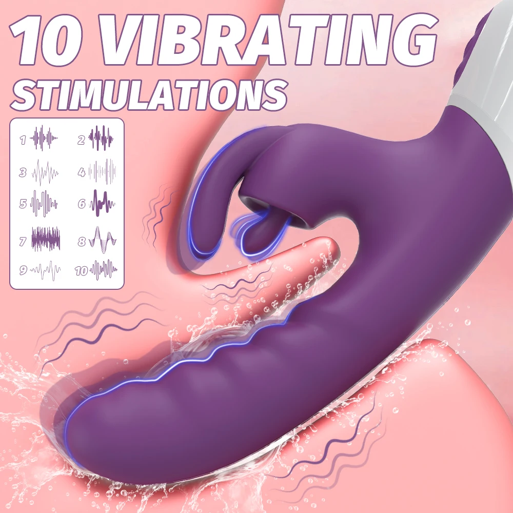 Vagina Clit Rabbit Vibrator for Women G-Spot Vibrator Clitoris Stimulator Female Masturbation Adult Goods Sex Toy for Women