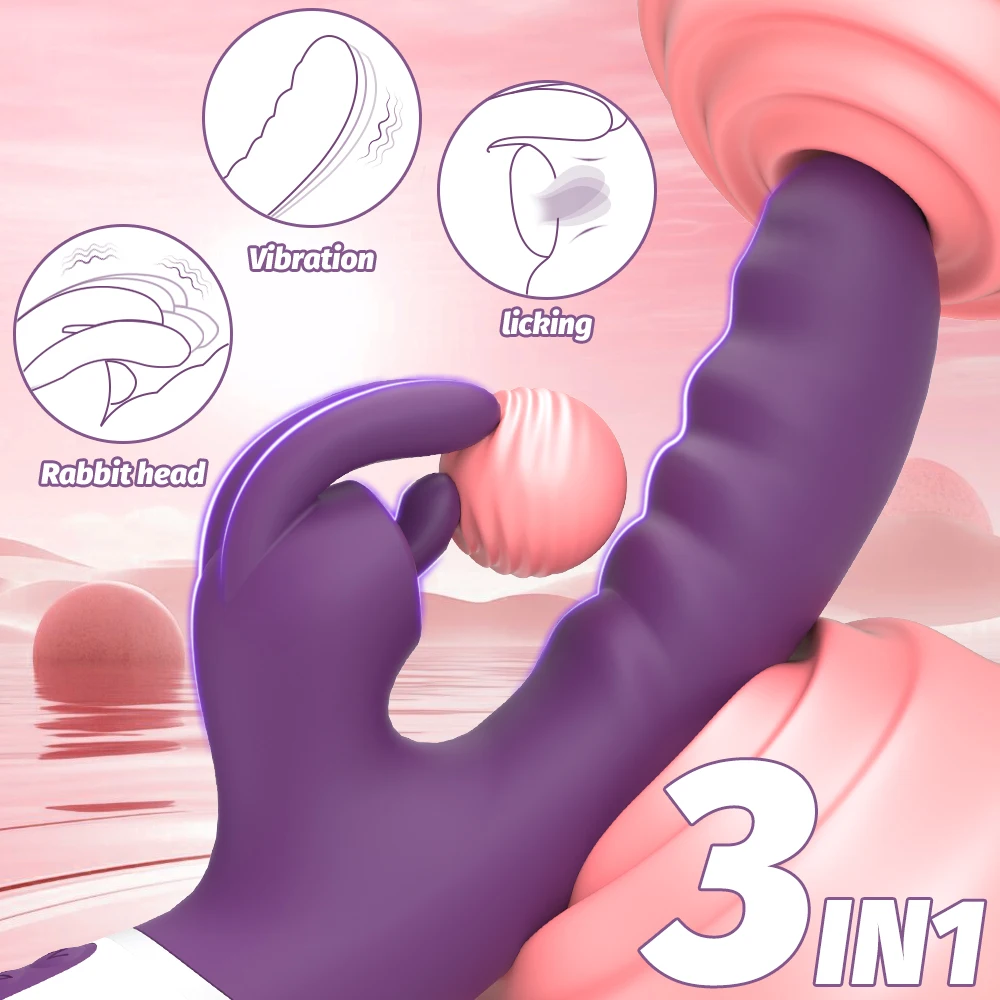 Vagina Clit Rabbit Vibrator for Women G-Spot Vibrator Clitoris Stimulator Female Masturbation Adult Goods Sex Toy for Women