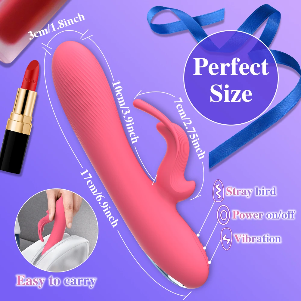 Vagina Clit Rabbit Vibrator for Women G-Spot Vibrator Clitoris Stimulator Female Masturbation Adult Goods Sex Toy for Women
