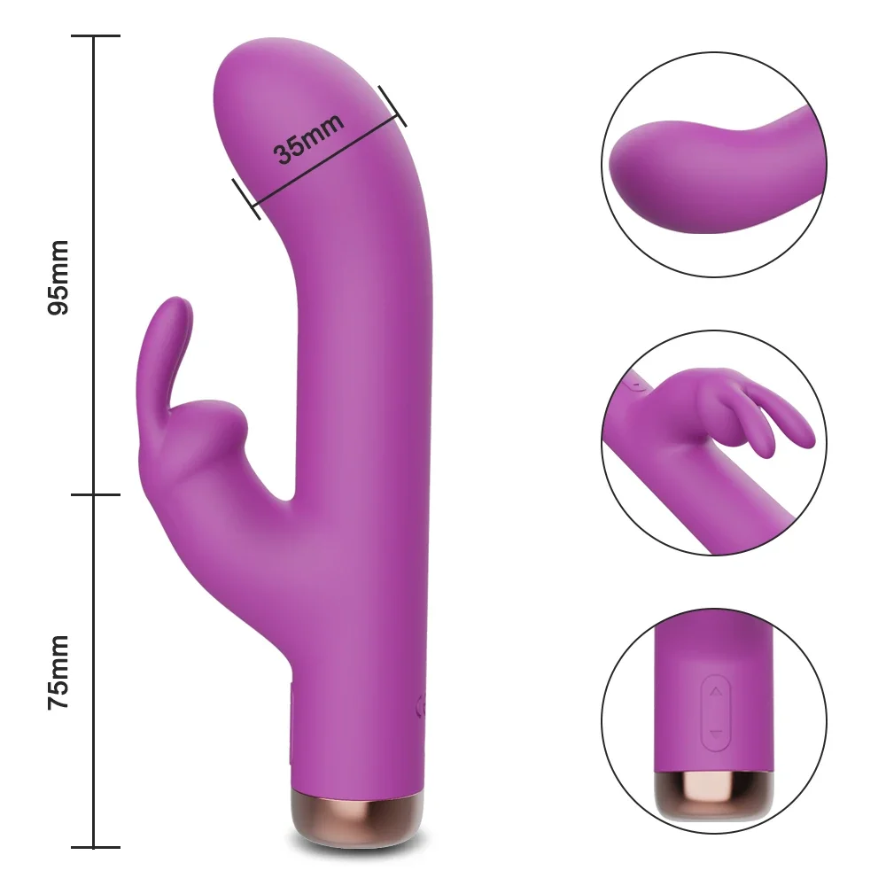 Vagina Clit Rabbit Vibrator for Women G-Spot Vibrator Clitoris Stimulator Female Masturbation Adult Goods Sex Toy for Women