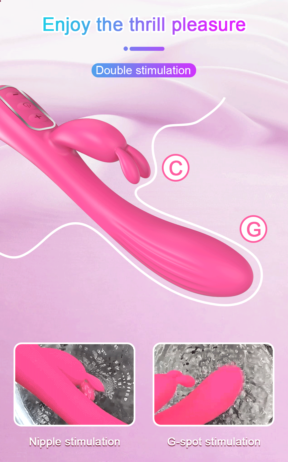 Sex Toys Vagina Vibrator Clitoris Stimulator Vibration Masturbation Tools Women Rabbit Style Dildo Vibrator Adult Product