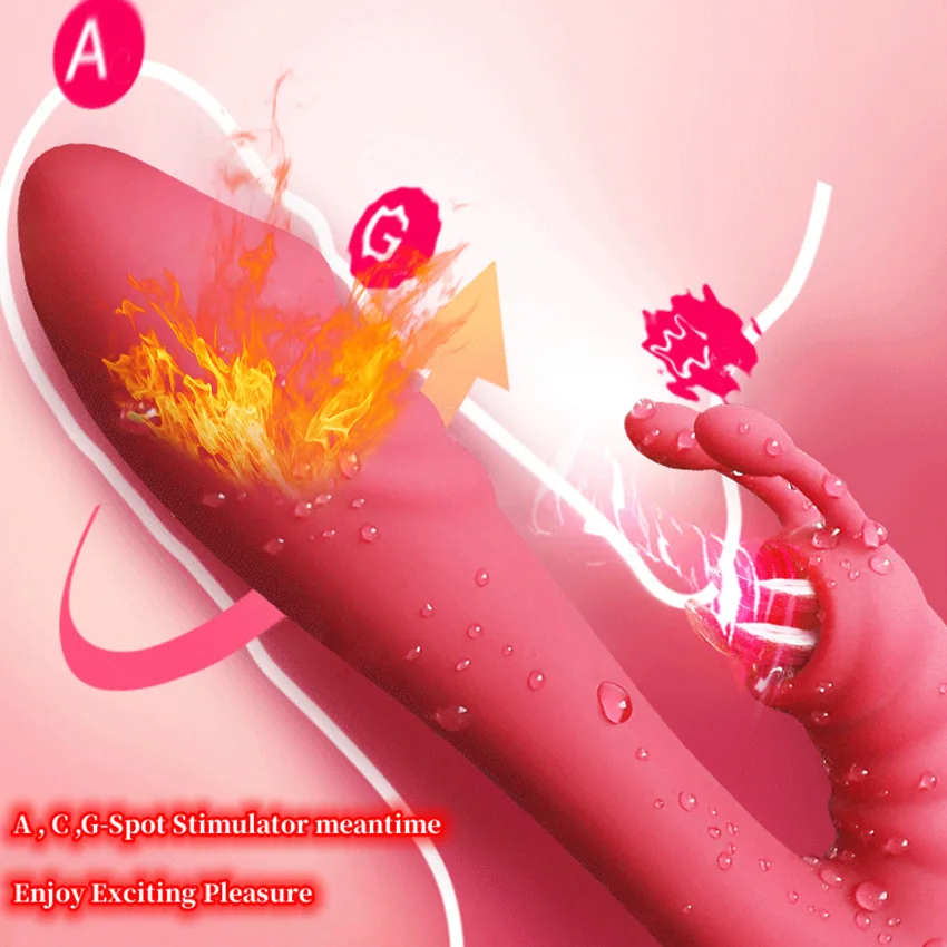 Rabbit Vibrator for Women G Spot Clitoris Stimulator 10 Speeds Female Vagina Masturbator Dual Motors Dildo Sex Toys for Adult