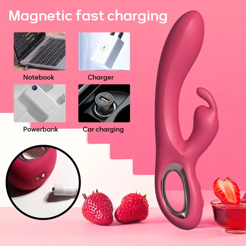 Rabbit Vibrator for Women G Spot Clitoris Stimulator 10 Speeds Female Vagina Masturbator Dual Motors Dildo Sex Toys for Adult